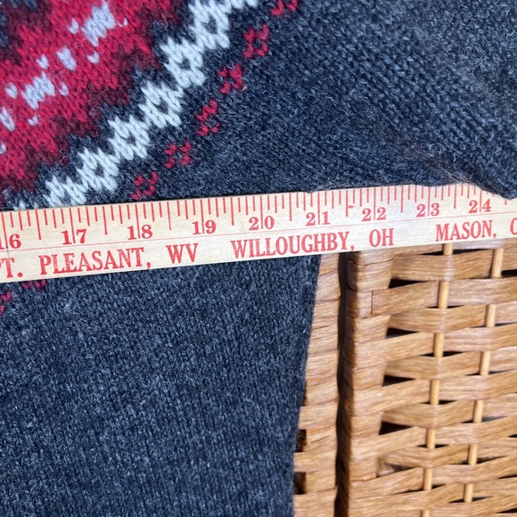 Woolrich Size XL Gray Lambs Wool Blend Sheep Short Sleeve Cardigan Sweater XL - Picture 10 of 13